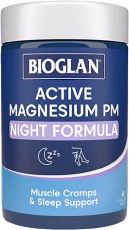 Bioglan Active Magnesium PM Night Formula 60 Tablets