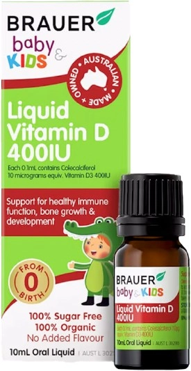 Brauer Baby & Kids Liquid Vitamin D 400IU 10ml