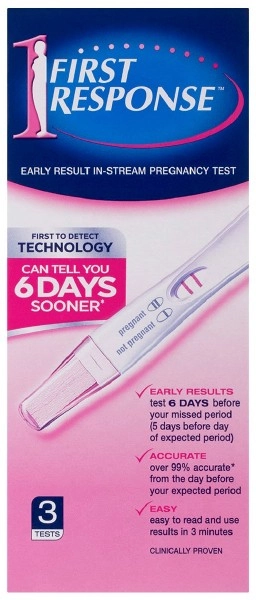 First Response Early Result Instream Pregnancy Test 3 Pack