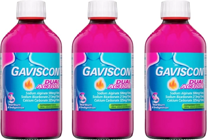 Gaviscon Dual Action Liquid Peppermint 600ml