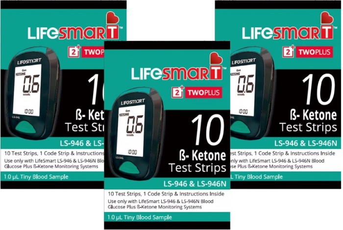 LifeSmart TwoPlus Ketone Test Strips 10 Strips