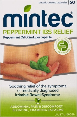 Mintec IBS Relief Peppermint Oil 0.2ml 60 Capsules