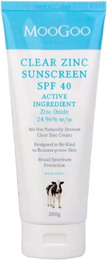 Moogoo Clear Zinc Sunscreen SPF40 200g