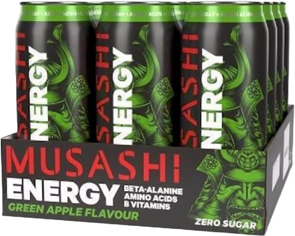 Musashi Energy Green Apple 12 x 500ml