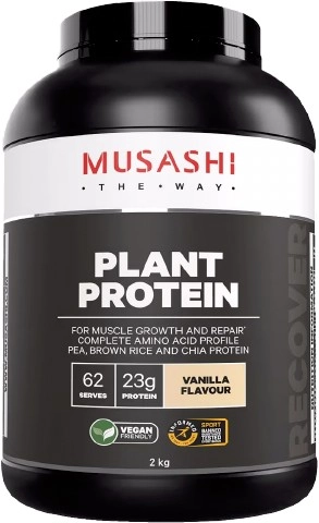 Musashi Plant Protein Powder Vanilla 2kg