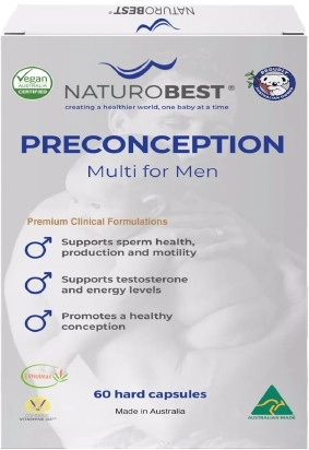 Naturobest Preconception Multi for Men 60 Capsules