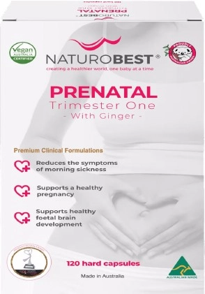 Naturobest Prenatal Trimester One with Ginger 120 Capsules