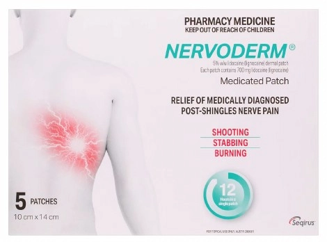 Nervoderm Nerve Pain Relief 5 Medicated Patches