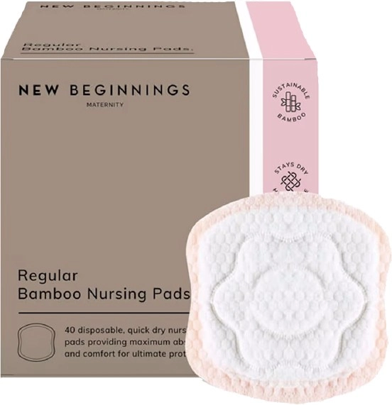 New Beginnings Regular Bamboo Nursing Pads 40 Pack