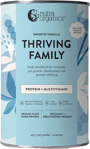 Nutra Organics Thriving Family Protein+ Smooth Vanilla 450g