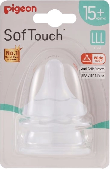 Pigeon SofTouch III Teat (L,LL or LLL) 2 Pack