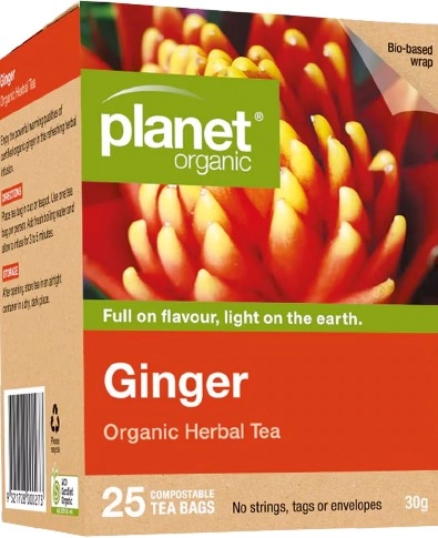 Planet Organic Tea Ginger x 25 Tea Bags