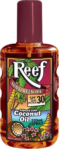 Reef Coconut Sunscreen Oil Spray SPF30 220ml