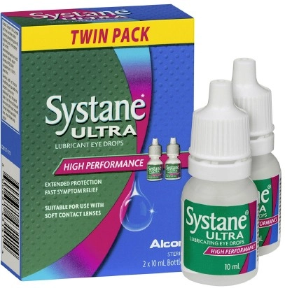 Systane Ultra Lubricant Eye Drops 2 x10ml