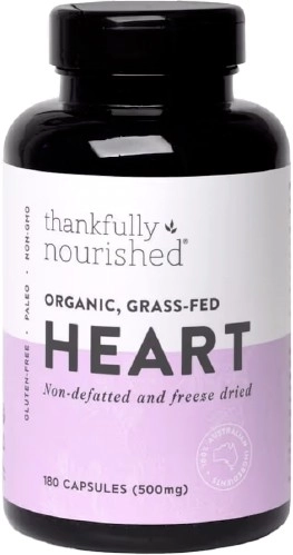 Thankfully Nourished Organic Heart 180 Capsules