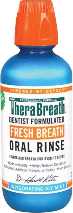 TheraBreath Fresh Breath Oral Rinse Icy Mint 473ml