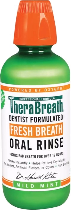 TheraBreath Fresh Breath Oral Rinse Mild Mint 473ml