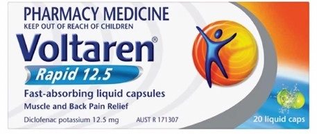 Voltaren Rapid 12.5mg Pain Relief 20 Liquid Caps