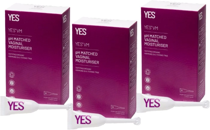 Yes Organic Lubricants VM Vaginal Moisturiser Applicators 5ml x 6 Pack