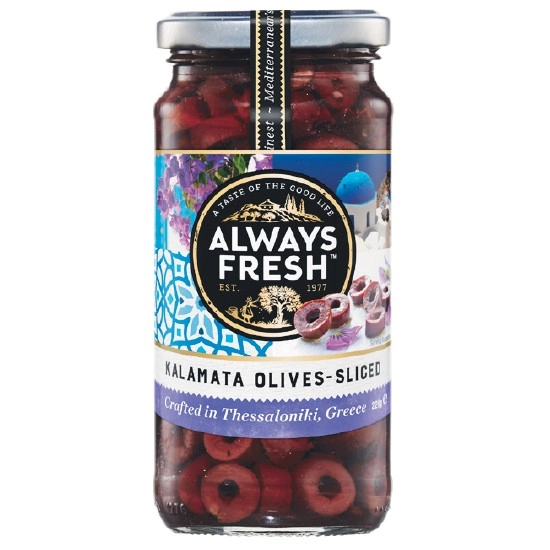 Always Fresh Kalamata Sliced Olives 220g