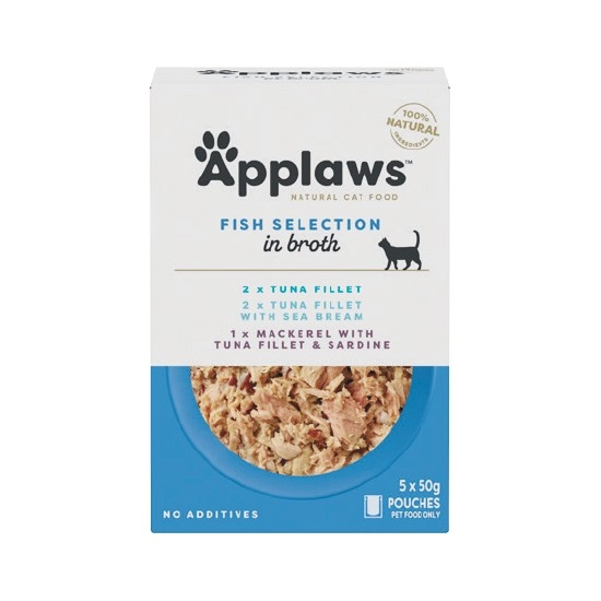 Applaws Cat Food Mini Broths Pk 5 x 50g