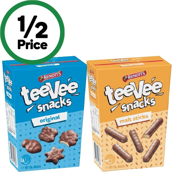 Arnott’s Tee Vee Snacks Chocolate Biscuits 175g