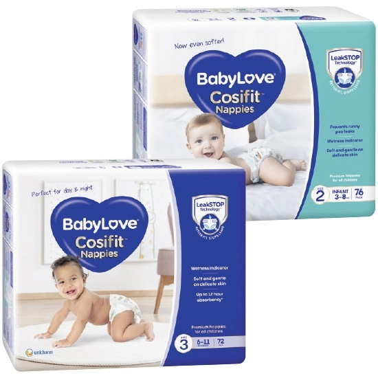 BabyLove Cosifit Nappies Pk 54-76