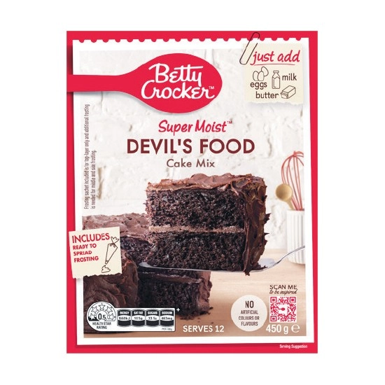 Betty Crocker Cakes or Cupcake Baking Mixes 370-450g – Excludes Gluten Free