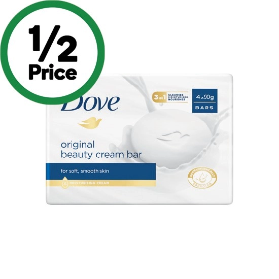 Dove Soap Bars 90g x Pk 4