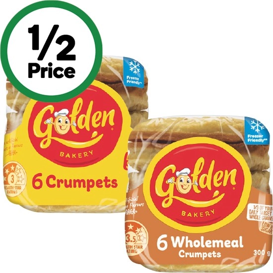 Golden Crumpet Rounds Pk 6