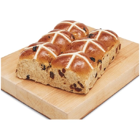 Hot Cross Bun Varieties Pk 6-9# – Excludes Brioche Hot Cross Bun Varieties