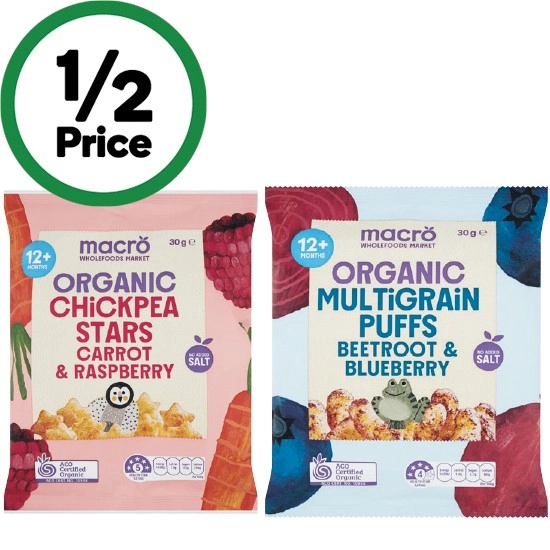 Macro Organic Baby Snacks 30g