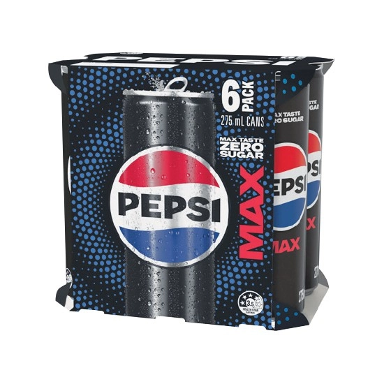 Pepsi Max, Schweppes Lemonade, Solo or Sunkist Soft Drink Varieties 6 x 275ml