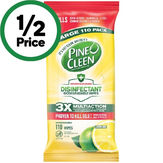 Pine O Cleen Disinfectant Wipes Pk 110