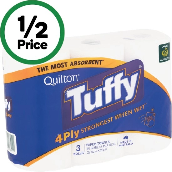 Quilton Tuffy Paper Towel Pk 3