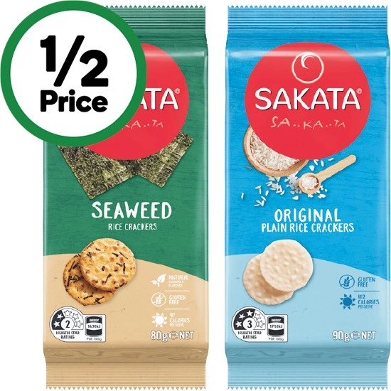 Sakata Rice Crackers 80-90g