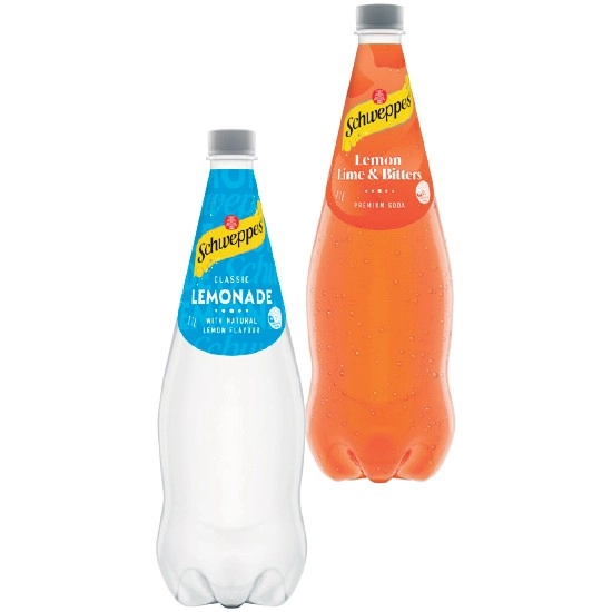 Schweppes Soft Drink or Mixer Varieties 1.1 Litre