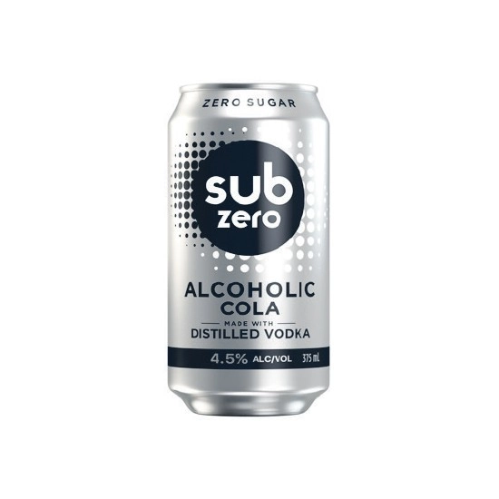 Sub Zero Alcoholic Cola Cans 4x375ml