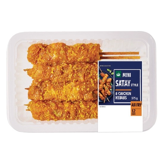 Woolworths Marinated Mini Kebab Varieties 375g with RSPCA Approved Chicken – From the Meat Dept