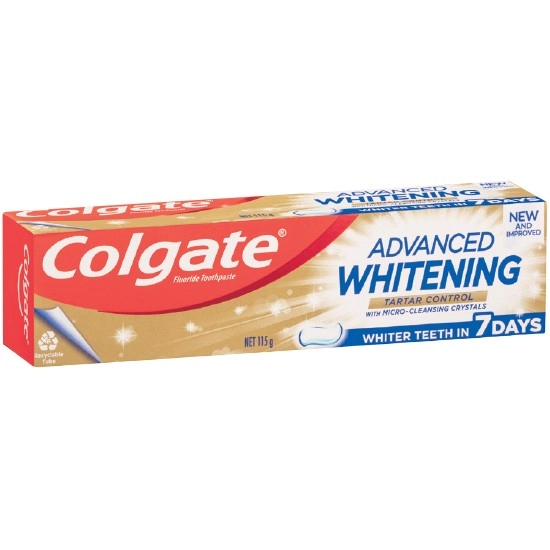 Colgate Whitening Toothpaste Advanced Whitening Tartar Control 115g