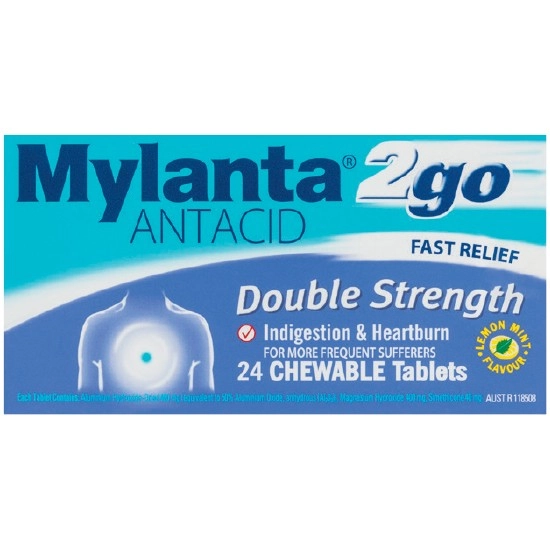 Mylanta Double Strength Tablets Pk 24†