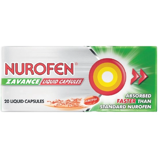 Nurofen Zavance Liquid Capsules Ibuprofen Pk 20†