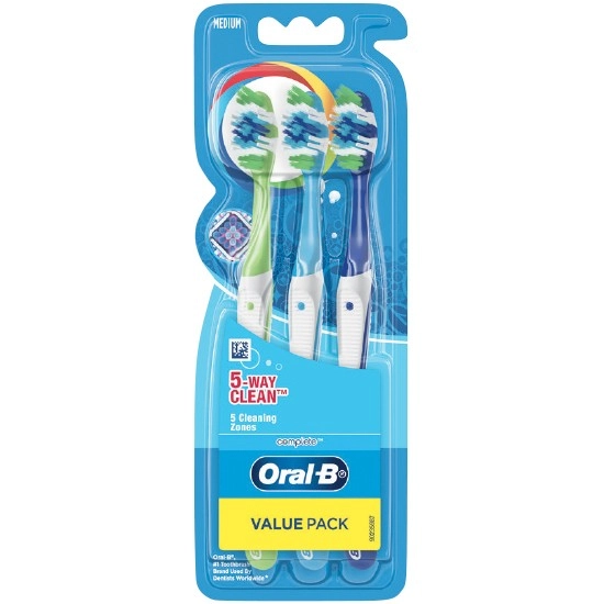 Oral-B 5 Way Clean Toothbrush Pk 3