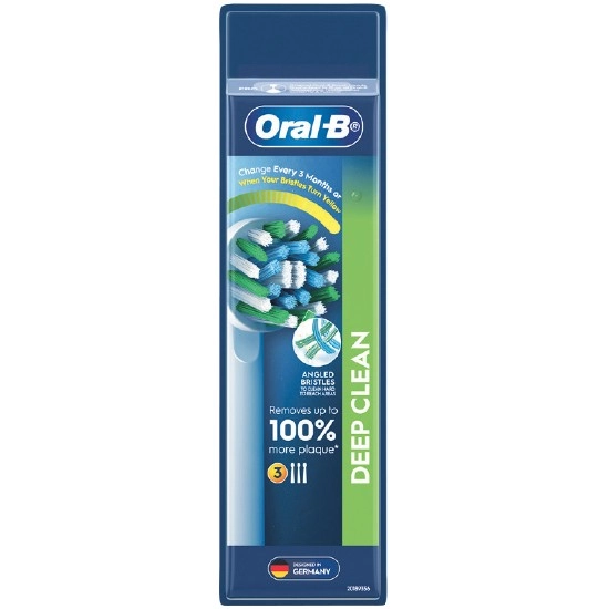 Oral-B Cross Action Clean White Electric Toothbrush Refills Pk 3