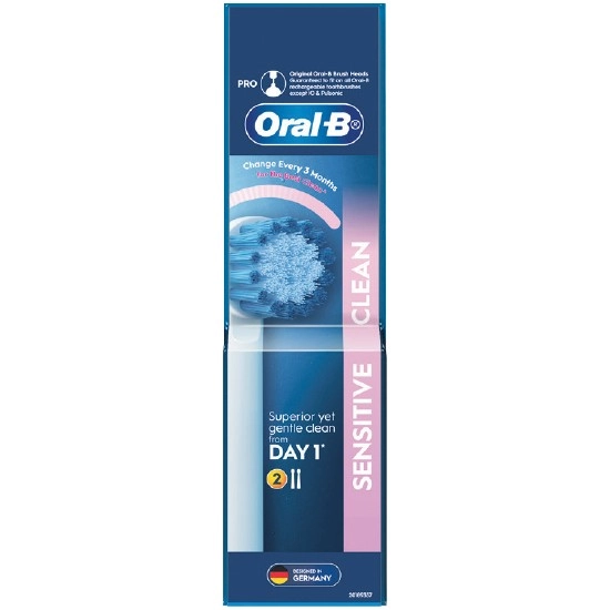 Oral-B Sensitive Clean Electric Toothbrush Refills Pk 2