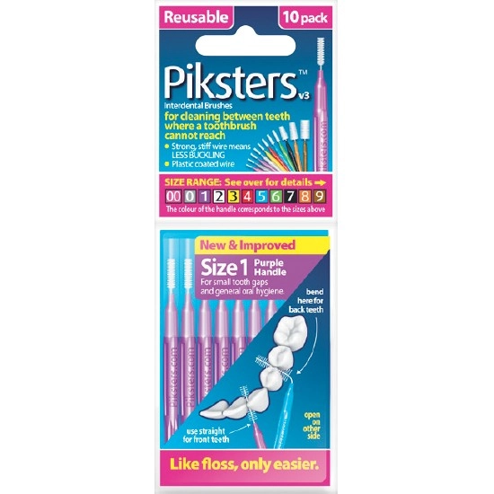 Piksters Interdental Brushes Pk 10