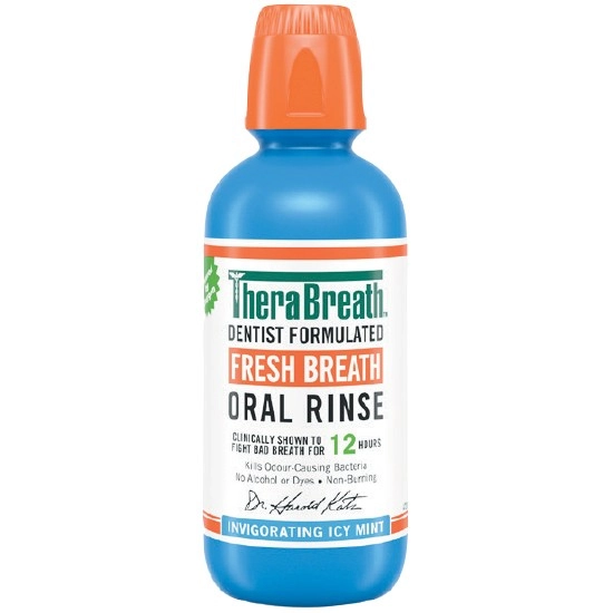 TheraBreath Mouthwash Invigorating Icy Mint 473ml