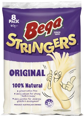 Bega Cheese Stringers 8 Pack 160g