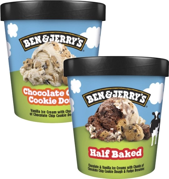 Ben & Jerry's Ice Cream Tubs 427mL-465mL