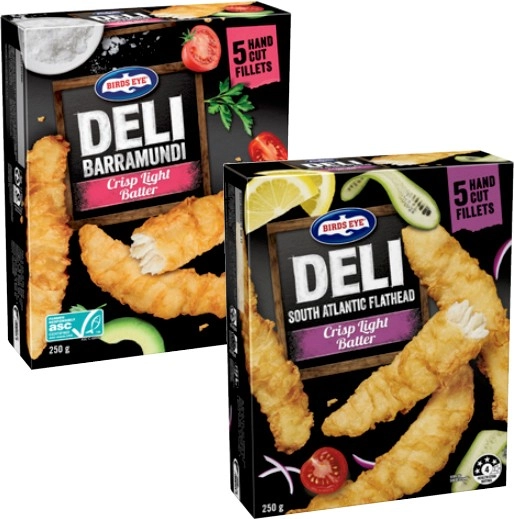 Birds Eye Deli Fish Crispy Light Batter 250g